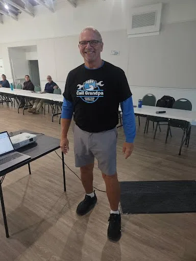 Vito Sernas of Call Grandpa Handyman Services at the PROs Networking Group meeting