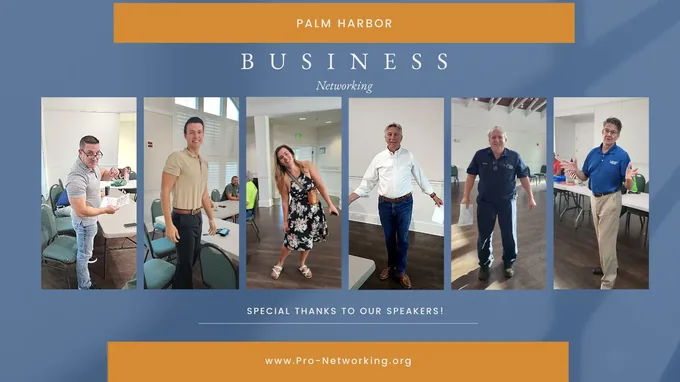 Authentic Business Networking: PROs Networking Group, Palm Harbor, Florida