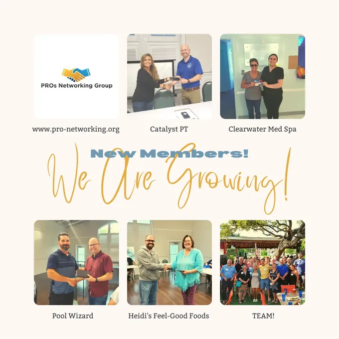 Who Joined PRO Networking? We did! The Best Business Networking Group In Palm Harbor.