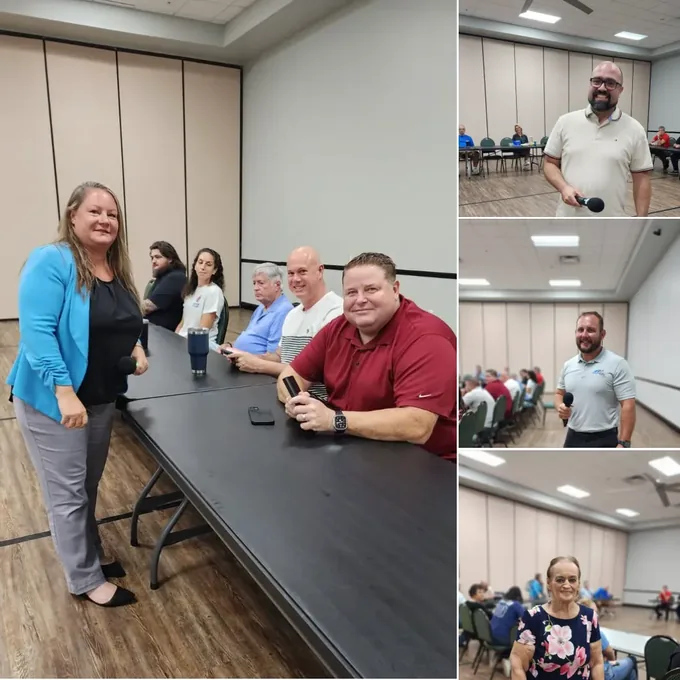 We kicked off this week’s PROs networking meeting by welcoming a member